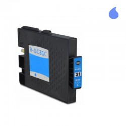 GC31C CARTUCHO GENERICO TINTA GEL RICOH  CYAN  (64 ml)